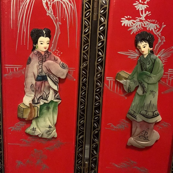 Small Hand Painted Panel Divider 18.5" W x 14" H - Picture 3 of 14